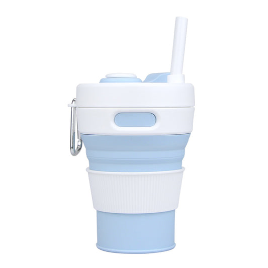 EcoFold™ | Foldable Cup + Straw 450ML – Perfect for On-the-Go!