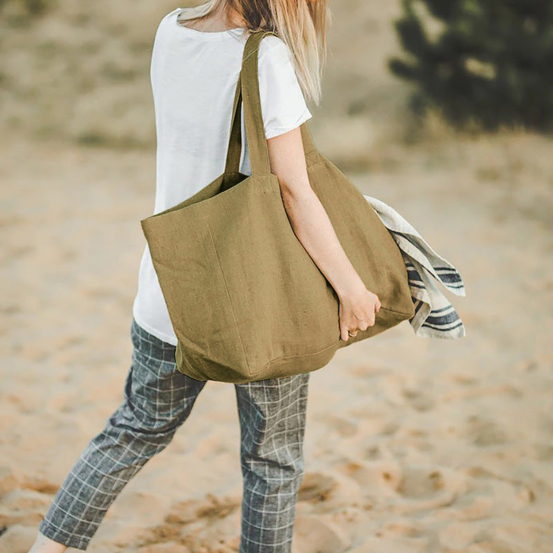 EcoCarry™ | Linen Shopper & Beach Bag - Your Eco-Friend for Everyday!