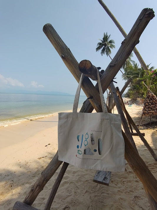 EcoCollected™ | Bo Phut Beach Large Tote Bag Your Stylish Shopping Mate & Beach Friend!