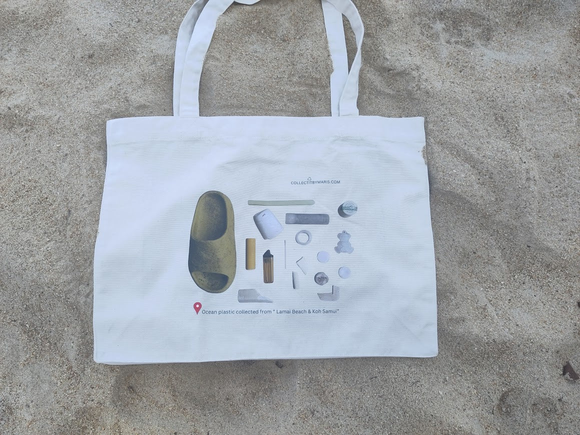 EcoCollected™ | Lamai Beach Large Tote Bag Your Stylish Shopping Mate & Beach Friend!