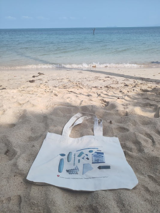 EcoCollected™ | Bang Po Beach Extra Thick Tote Bag - Your Everyday Sidekick!