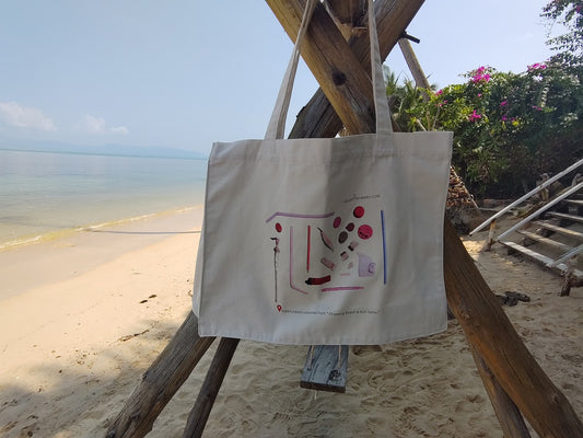 EcoCollected™ | Chaweng Beach Large Tote Bag Your Stylish Shopping Mate & Beach Friend!